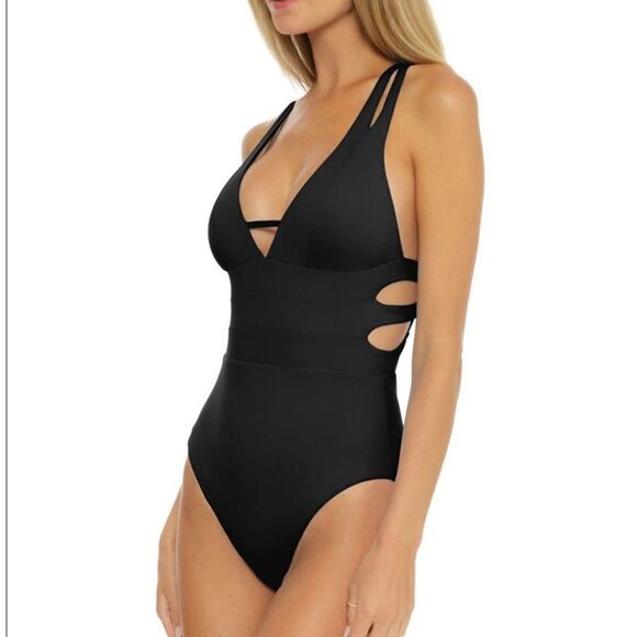 BECCA Black Elaine One Piece Swimsuit! Retail$128 - Picture 2 of 7